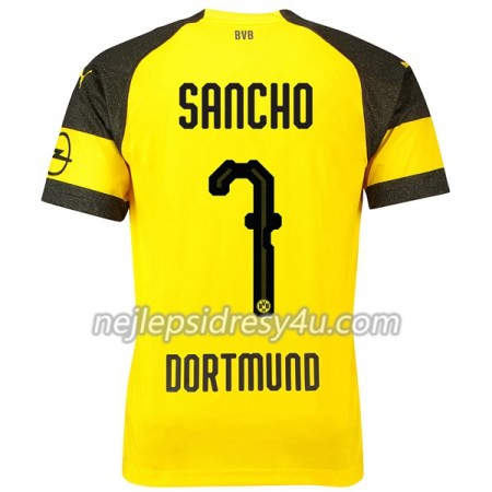 Fotbalový Dres Borussia Dortmund Sancho 7 Domácí 2018/19